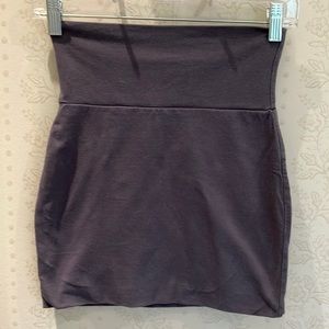 Lily White Gray Mini Skirt Size Extra Small